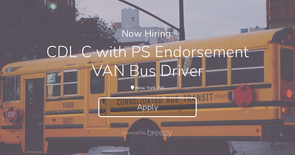 bus endorsement bus endorsement