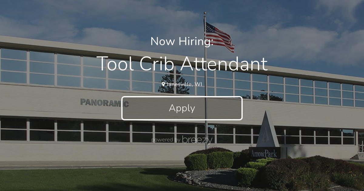 Tool Crib Attendant At Panoramic Inc Tool Crib Attendant At Panoramic Inc