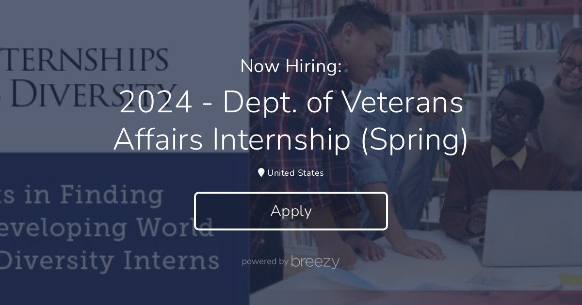 2024 Dept Of Veterans Affairs Internship Spring At   Social Position Bbddc98faaba 