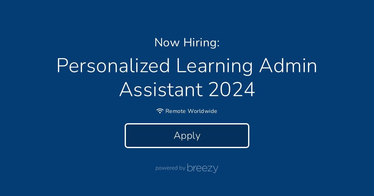 Personalized Learning Admin Assistant 2024 At 1stGenYale   Social Position 30fc4211512f 