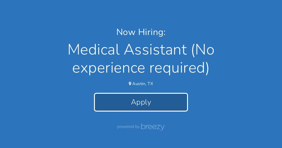 Medical Assistant (No experience required) at Austin Retina Associates
