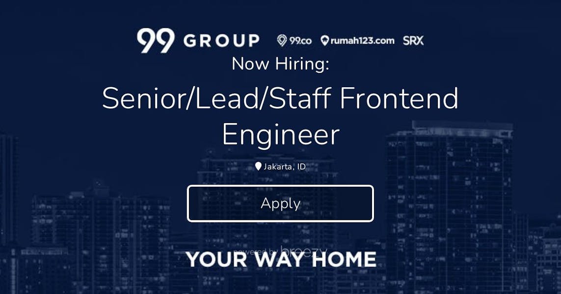 Senior/Lead/Staff Frontend Engineer at 99 Group