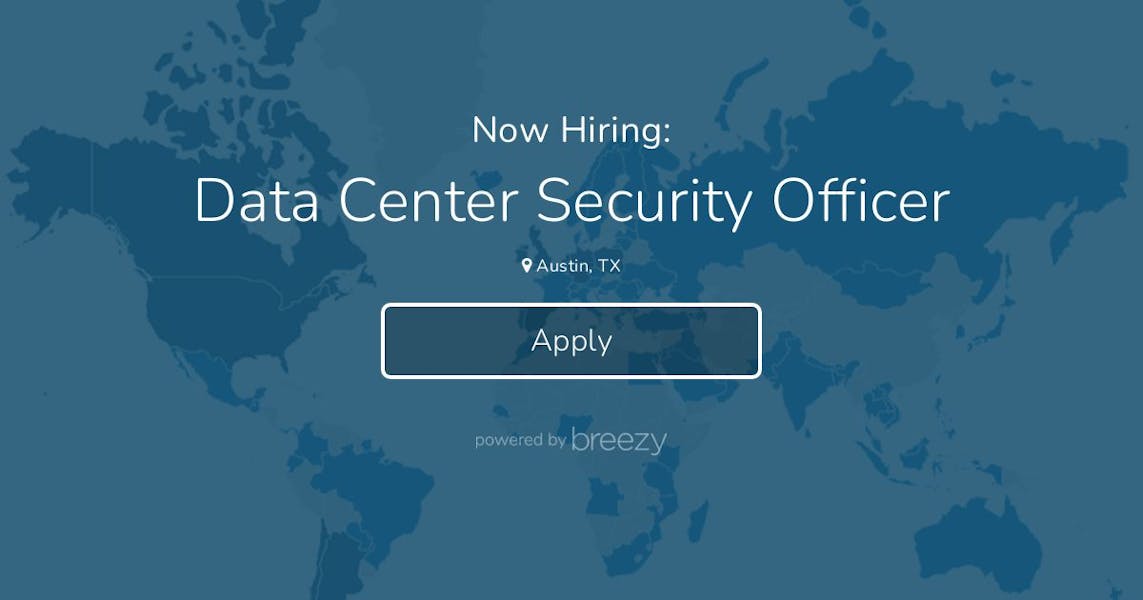 Data Center Security Officer at Salute