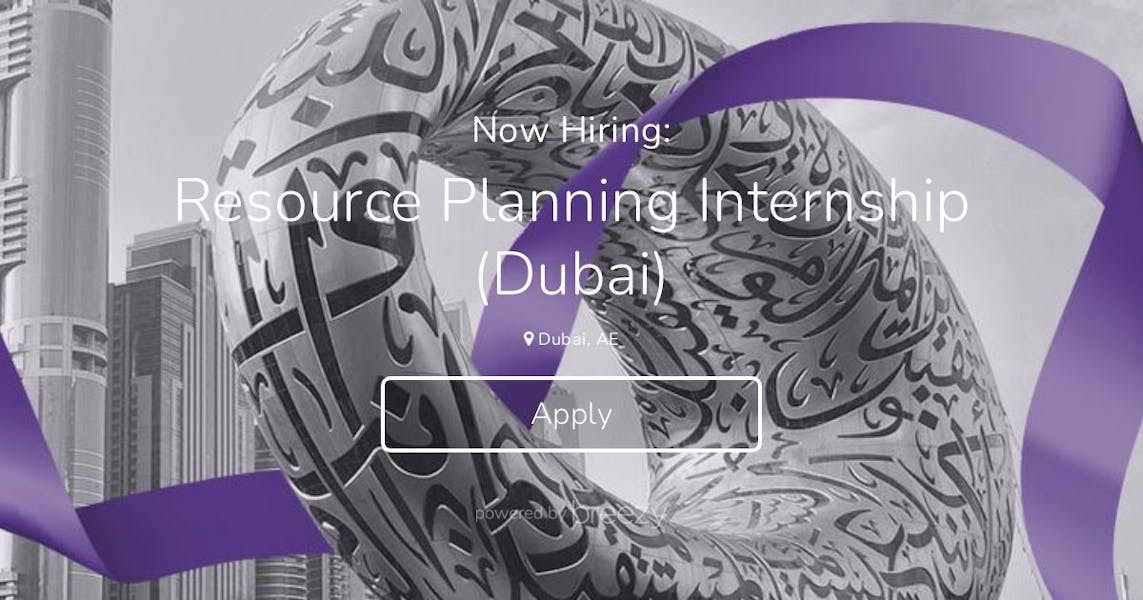 Resource Planning Internship (Dubai) at Grant Thornton UAE