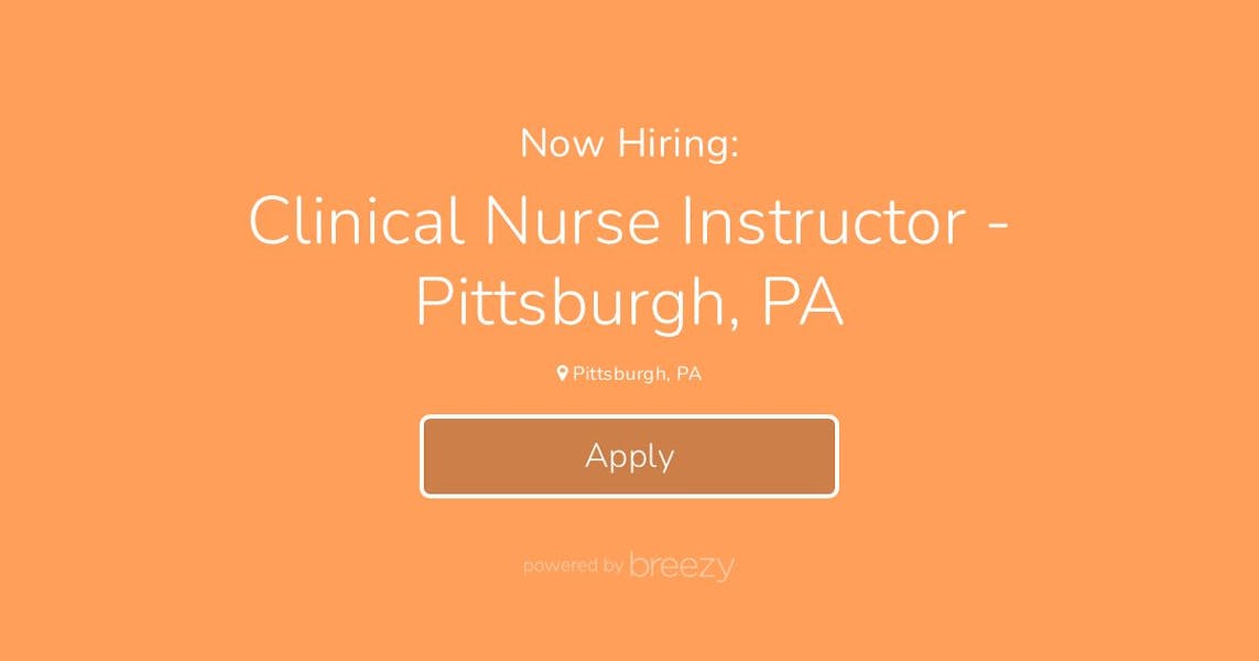 Clinical nurse educator jobs pittsburgh pa