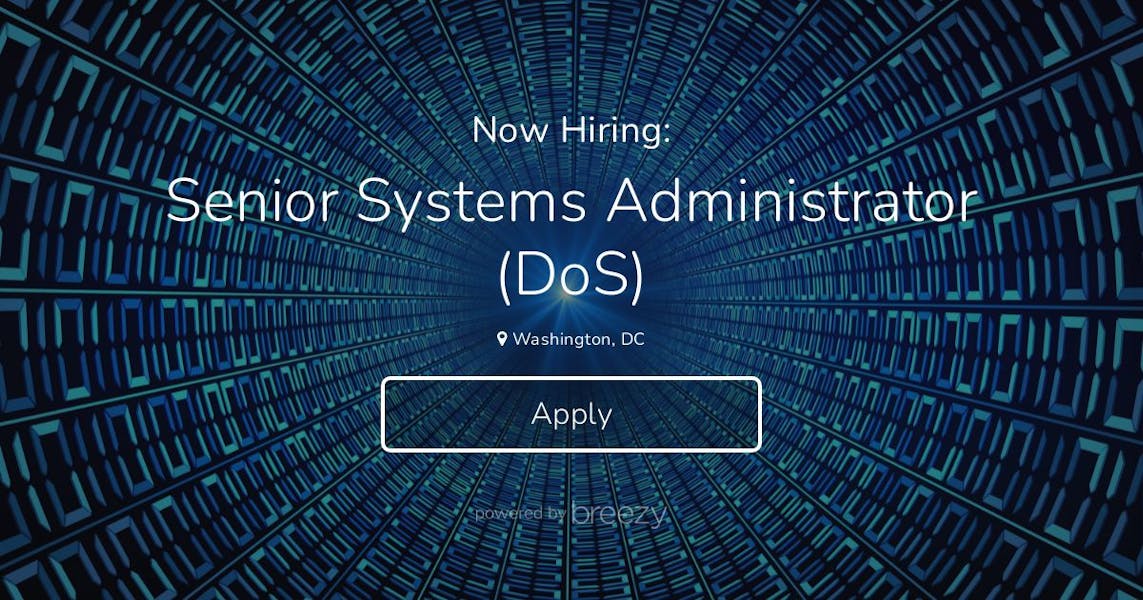 Senior Systems Administrator (DoS) at Expression