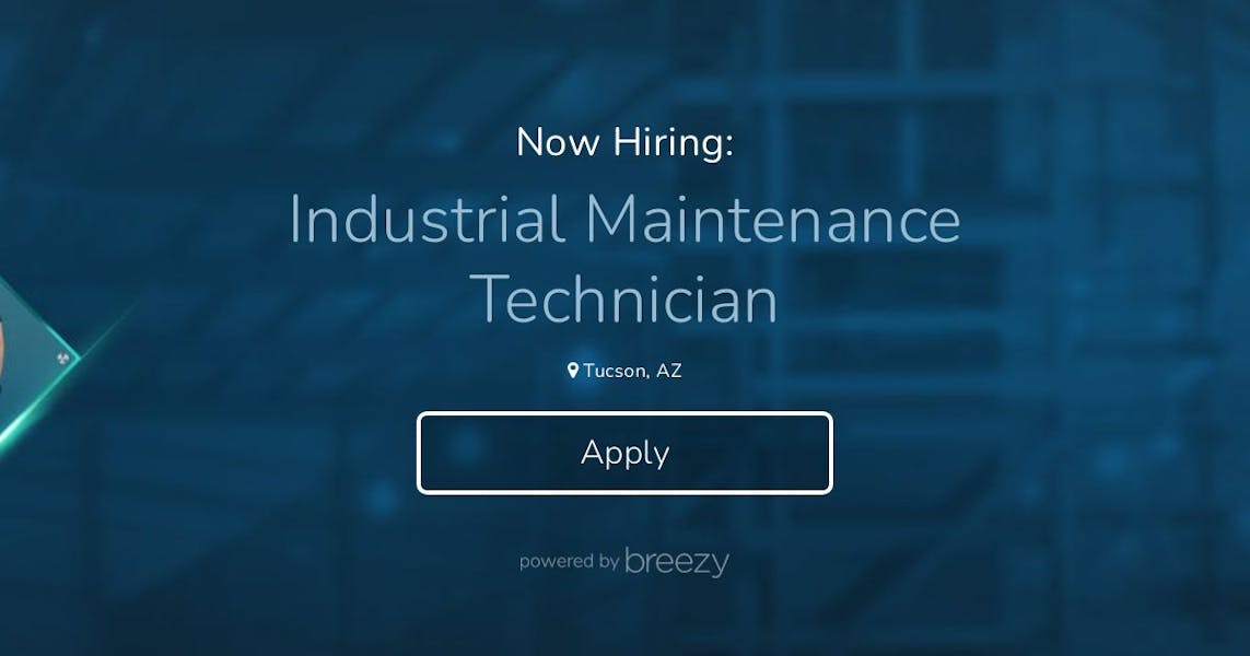 Industrial Maintenance Technician at GlazTech Industries