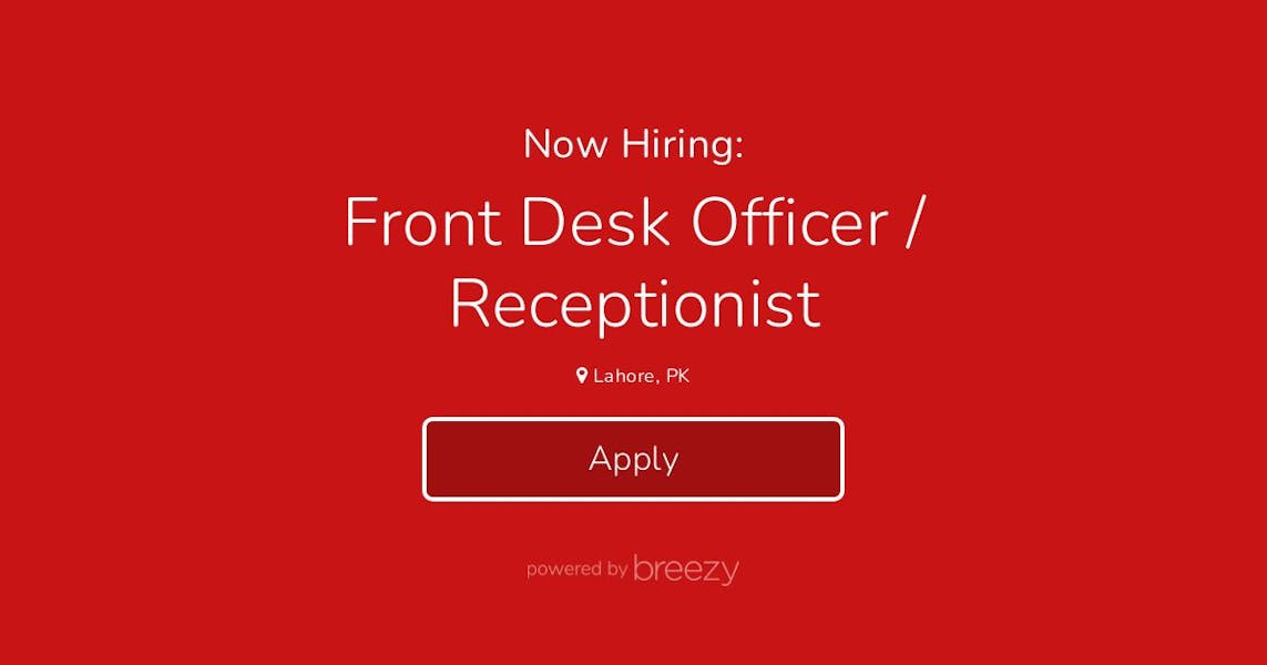 Front Desk Officer / Receptionist at Strategic Systems International