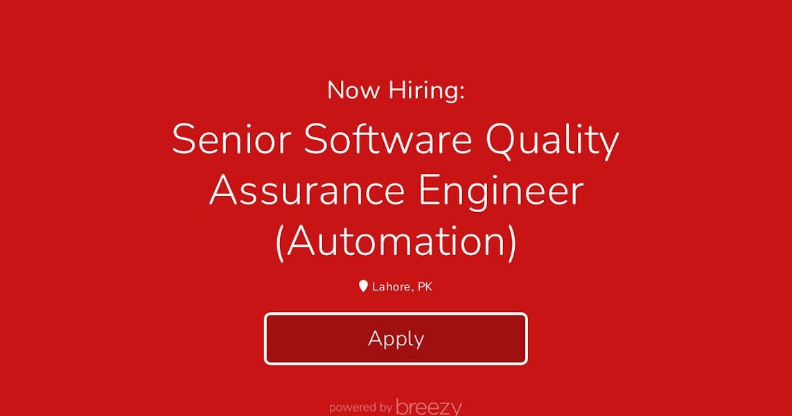 Senior Software Quality Assurance Engineer Automation At Strategic