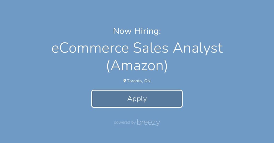 Sales Analyst (Amazon) at Spinrite