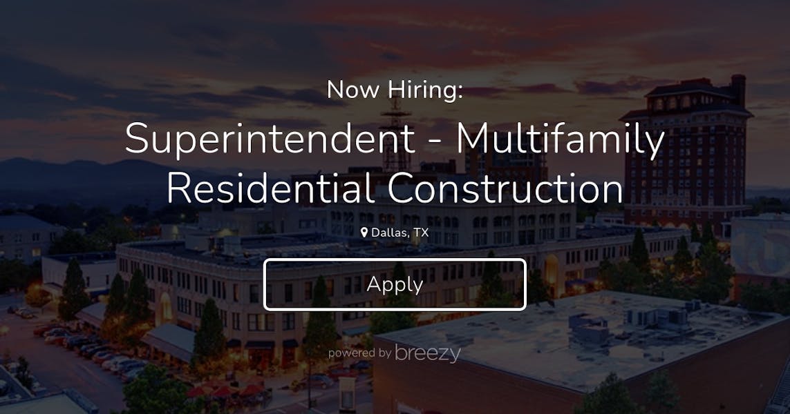 Multifamily superintendent jobs