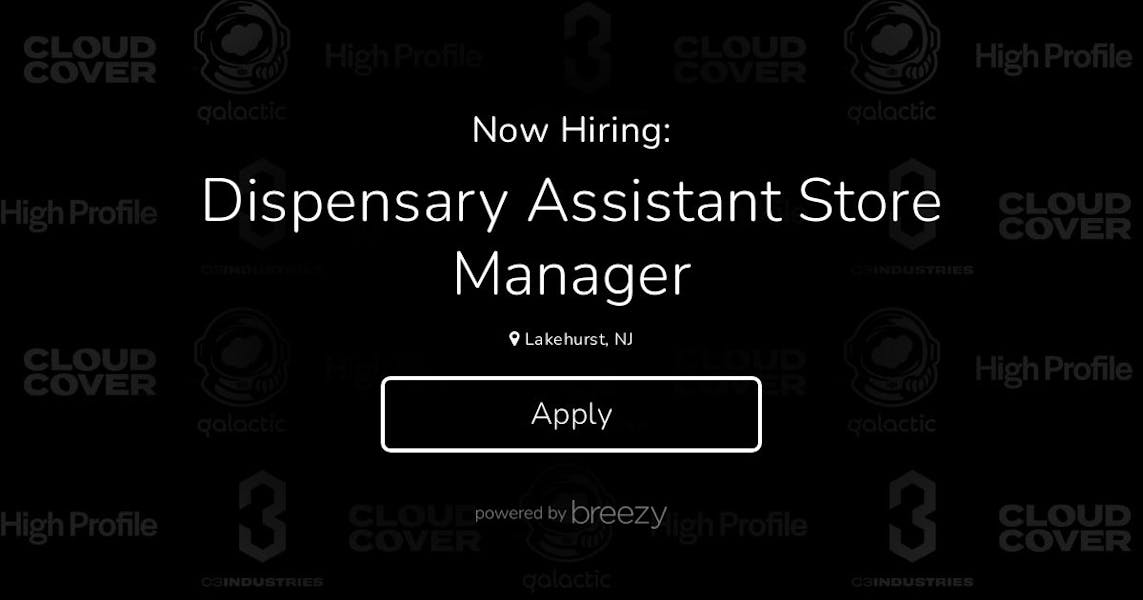 Dispensary Assistant Store Manager at C3 Industries