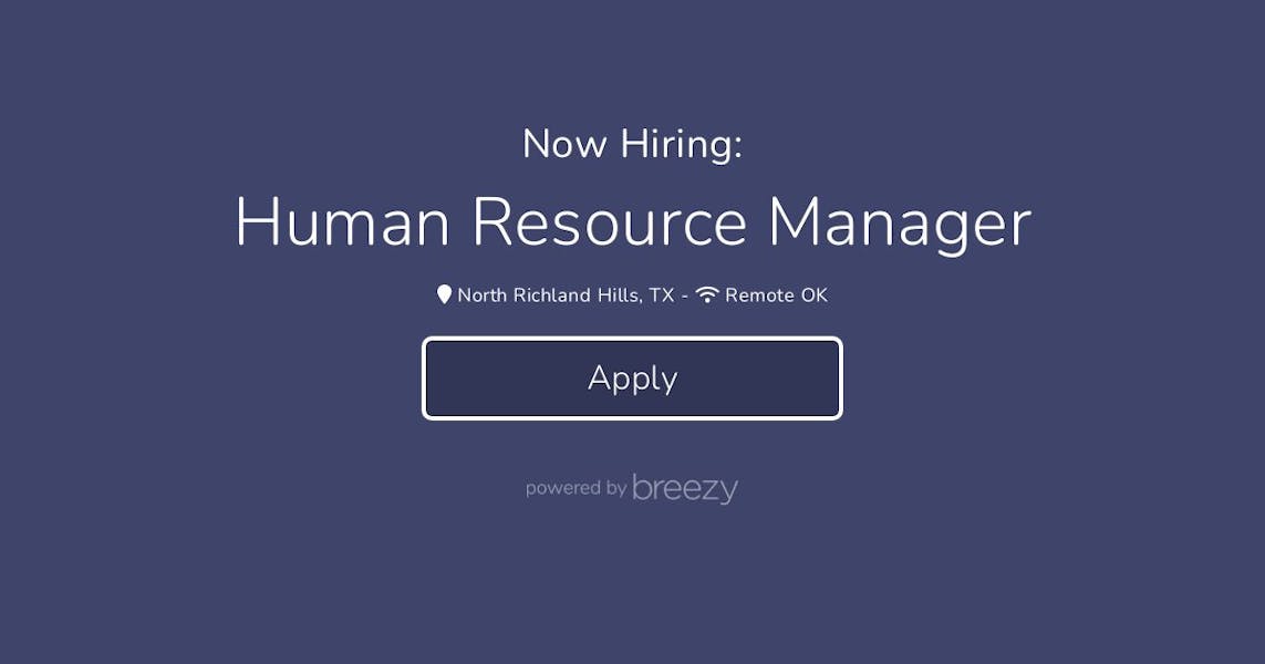 Human Resource Manager at Terzo Enterprises