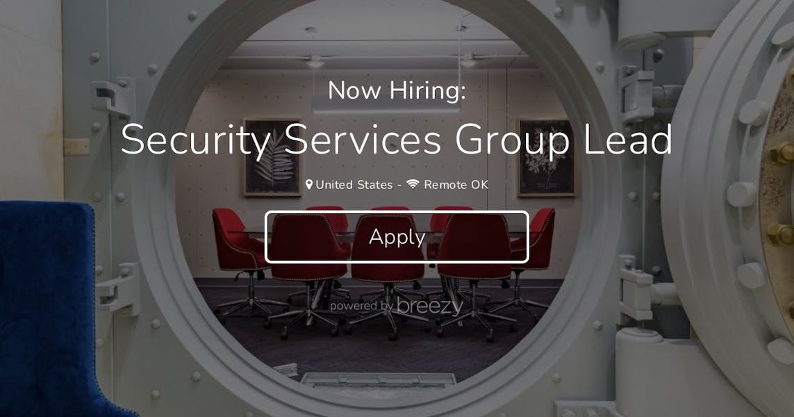 Security Services Group Lead at nooks