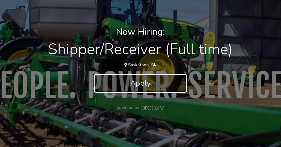 Shipper/Receiver (Full time) at Cervus Equipment