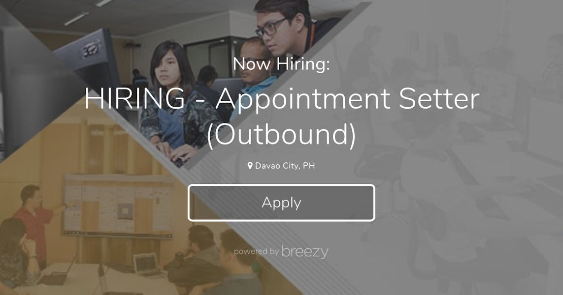 HIRING - Appointment Setter (Outbound) at Dev Partners