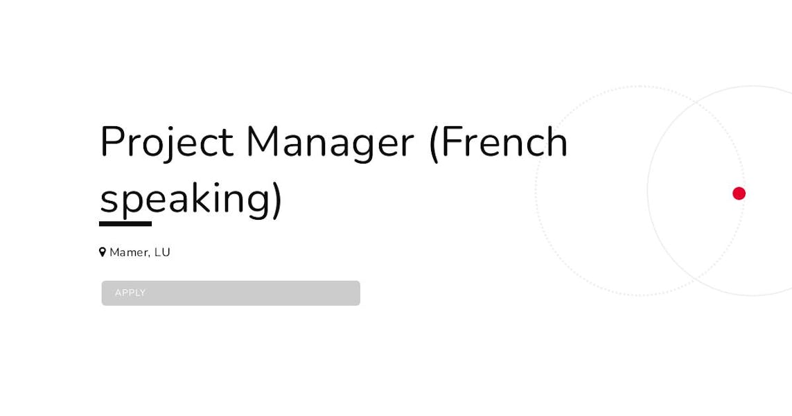 Project Manager (French speaking) at Telespazio Belgium