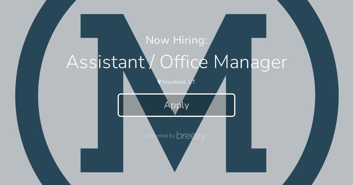 Assistant Office Manager At Mirador