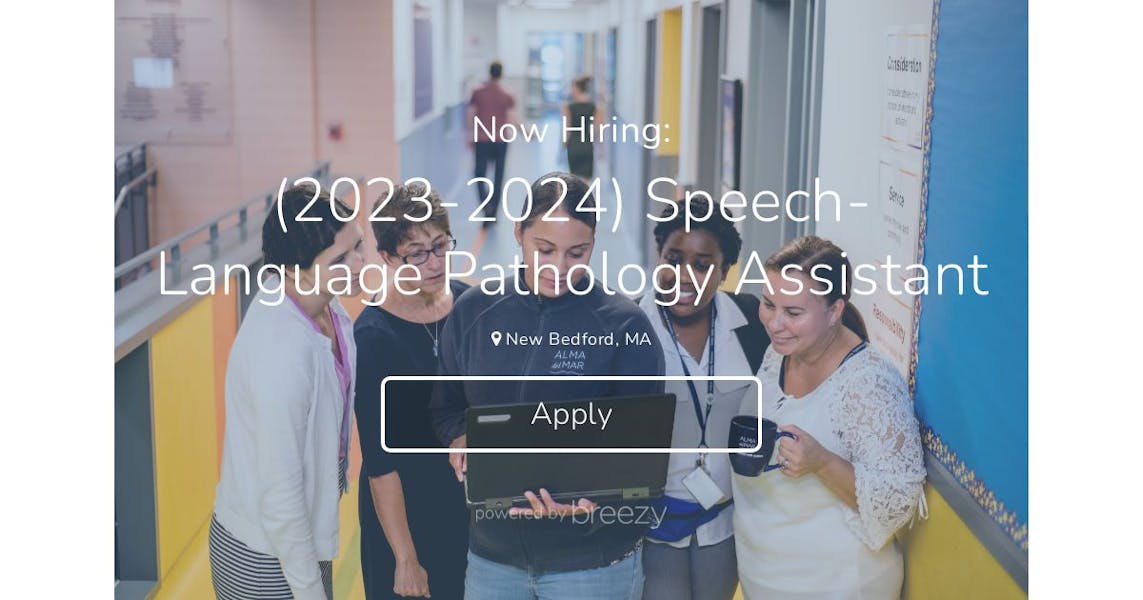 (20232024) SpeechLanguage Pathology Assistant at Alma del Mar Charter