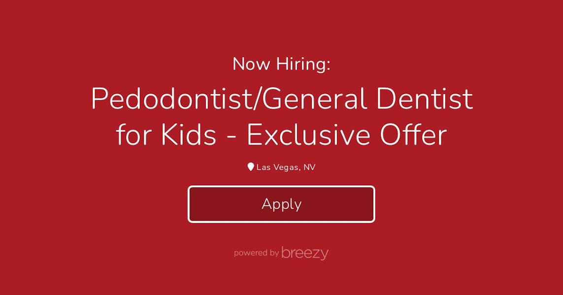 Pedodontist/General Dentist for Kids - Exclusive Offer at Cambridge ...