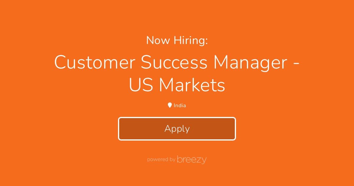 Customer Success Manager - US Markets At Multiplier