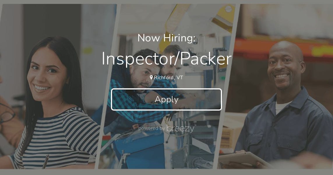 Inspector/Packer at Kaycan