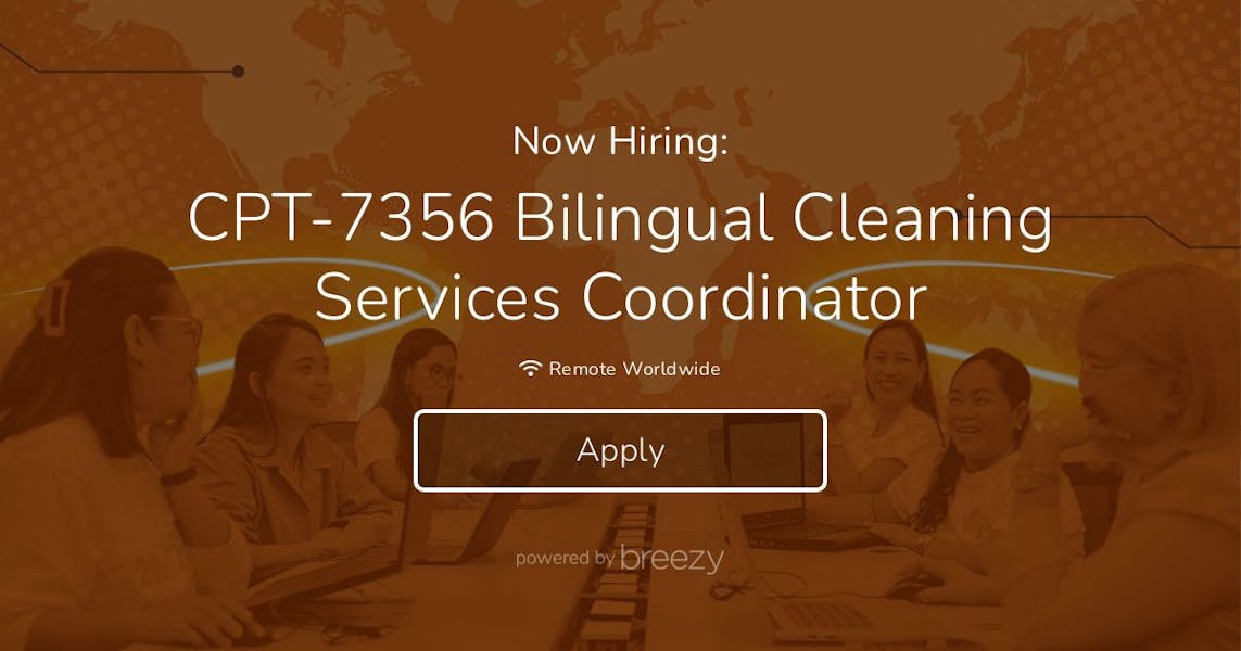 CPT7356 Bilingual Cleaning Services Coordinator at 20four7VA