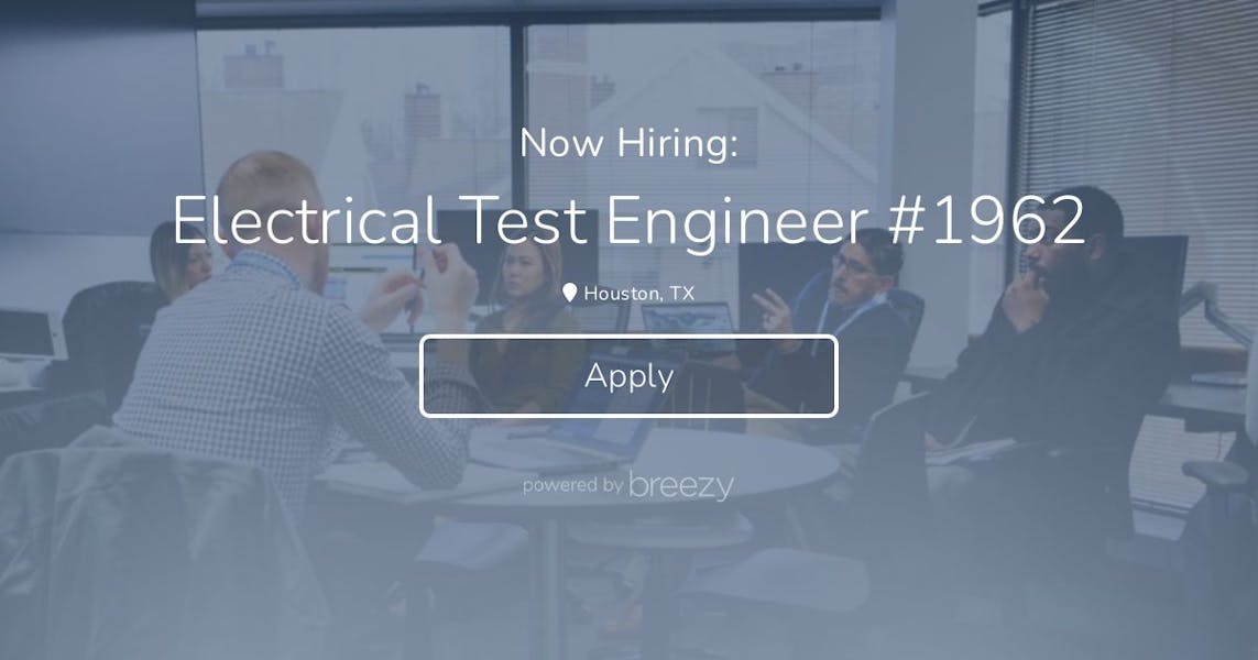 Electrical Test Engineer 1962 at Aeyon