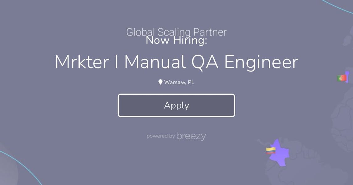 24.03 Mrkter I Manual QA Engineer at SD Solutions