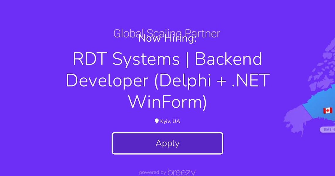 24.12 RDT Systems | Backend Developer (Delphi + .NET WinForm) at SD ...