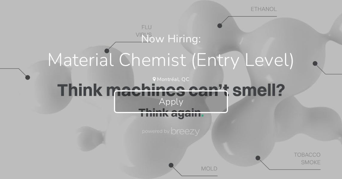 Material Chemist (Entry Level) at Noze