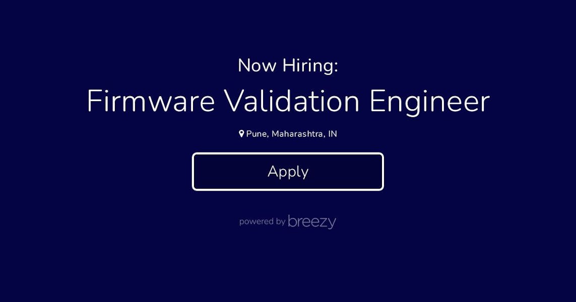 Firmware Engineer Requirements
