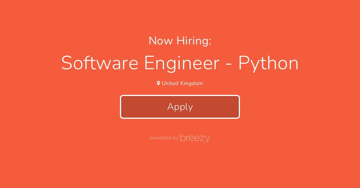 Software Engineer - Python at Amber Labs
