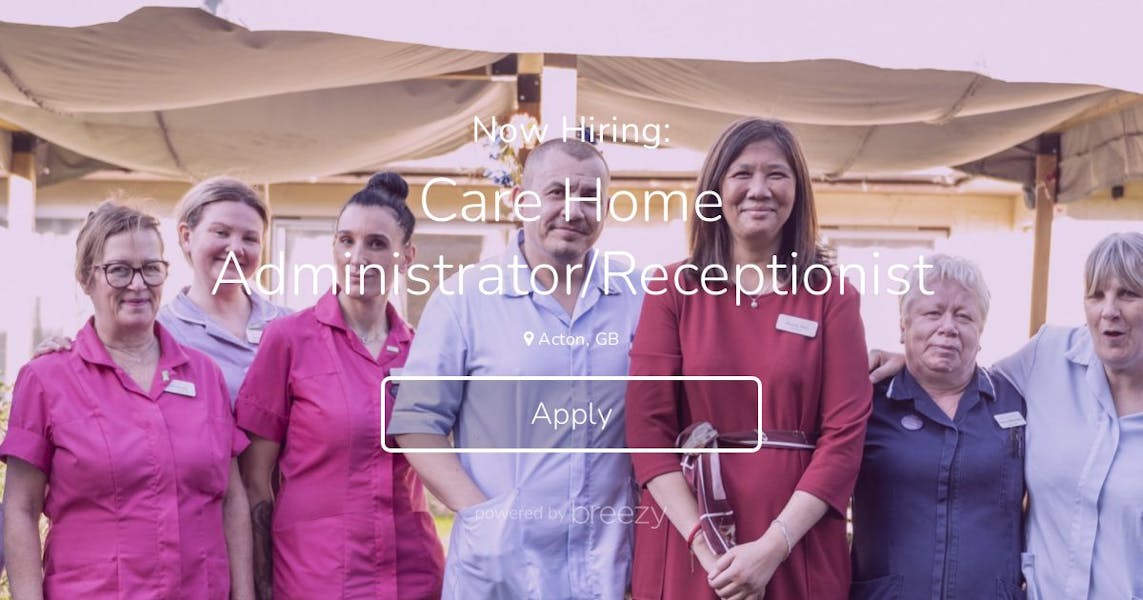 Care Home Administrator/Receptionist at Gold Care Homes