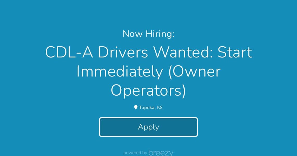 CDL-A Drivers Wanted: Start Immediately (Owner Operators) at USA CDL ...