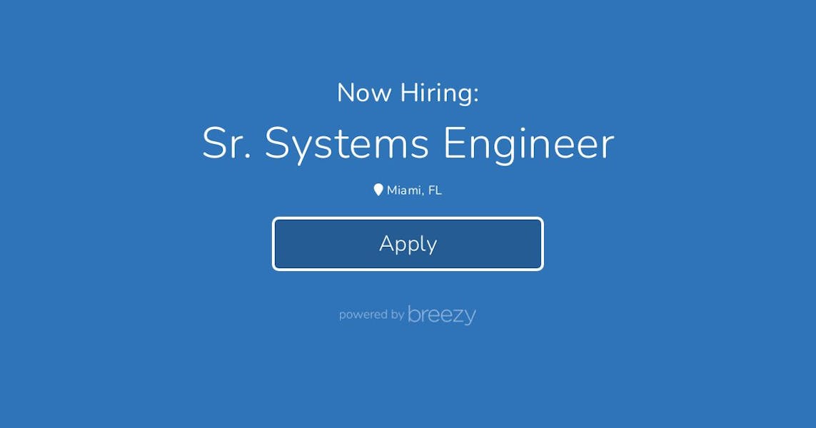 Sr. Systems Engineer at Atlas Technica