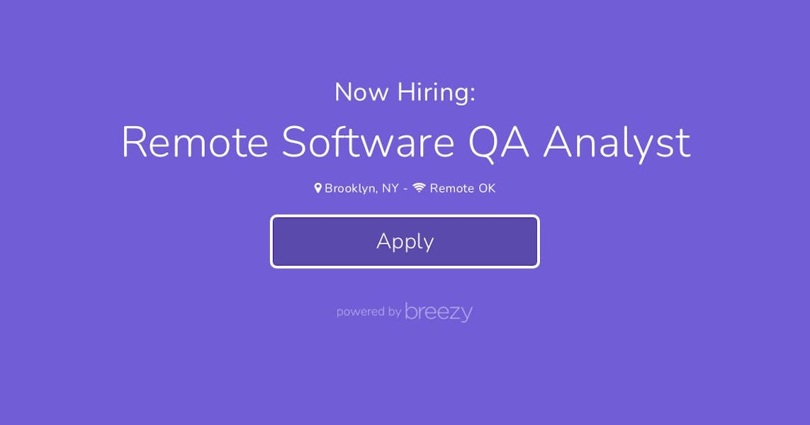 Remote Software QA Analyst at BrightSprout