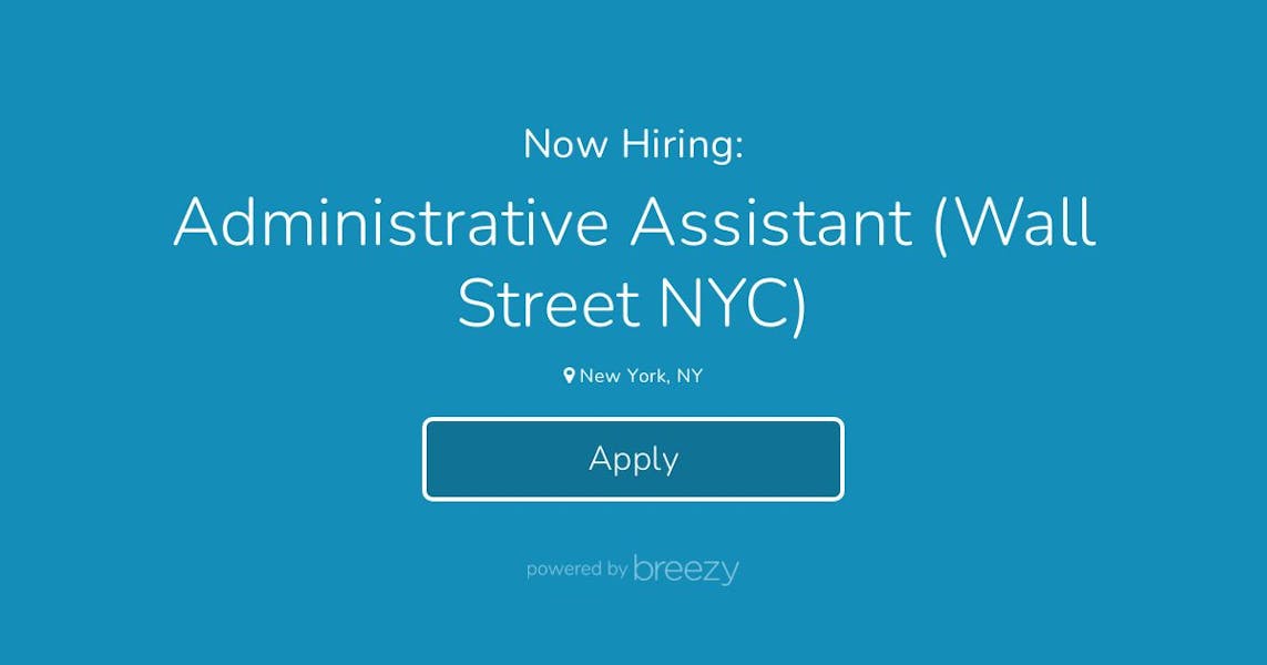 Administrative Assistant (Wall Street NYC) at CLG Consumer Legal Group