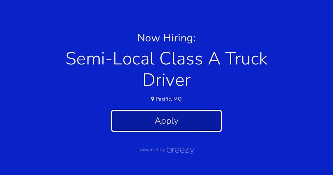 Semi-Local Class A Truck Driver at KBR-Transportation Services