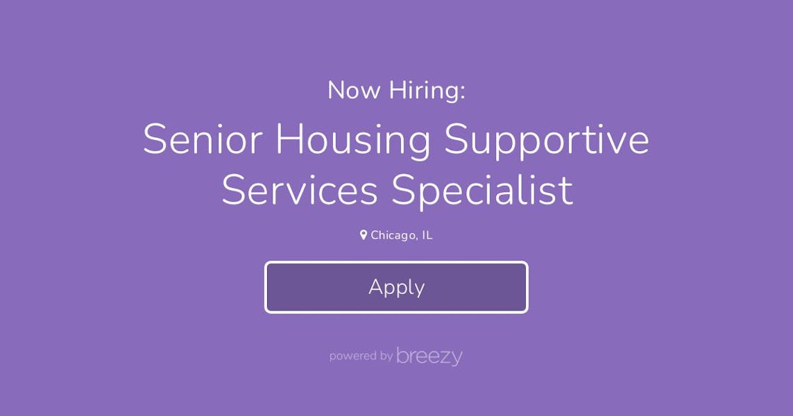 Senior Housing Supportive Services Specialist at AIDS Foundation Chicago