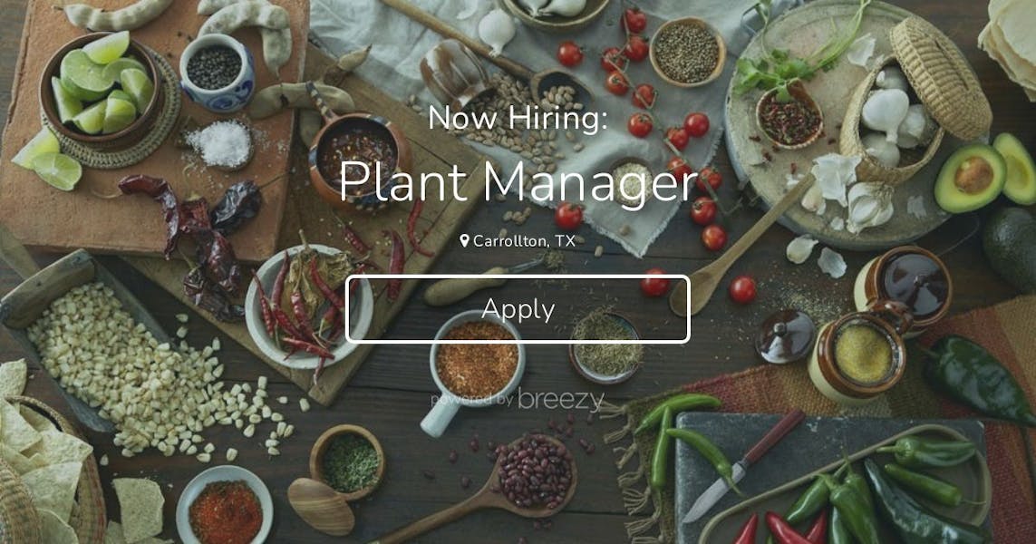 Plant Manager at Teasdale Latin Foods