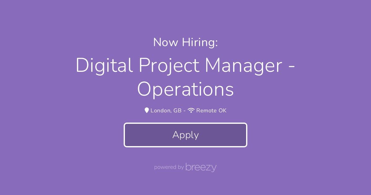 Digital Project Manager - Operations At HeadX