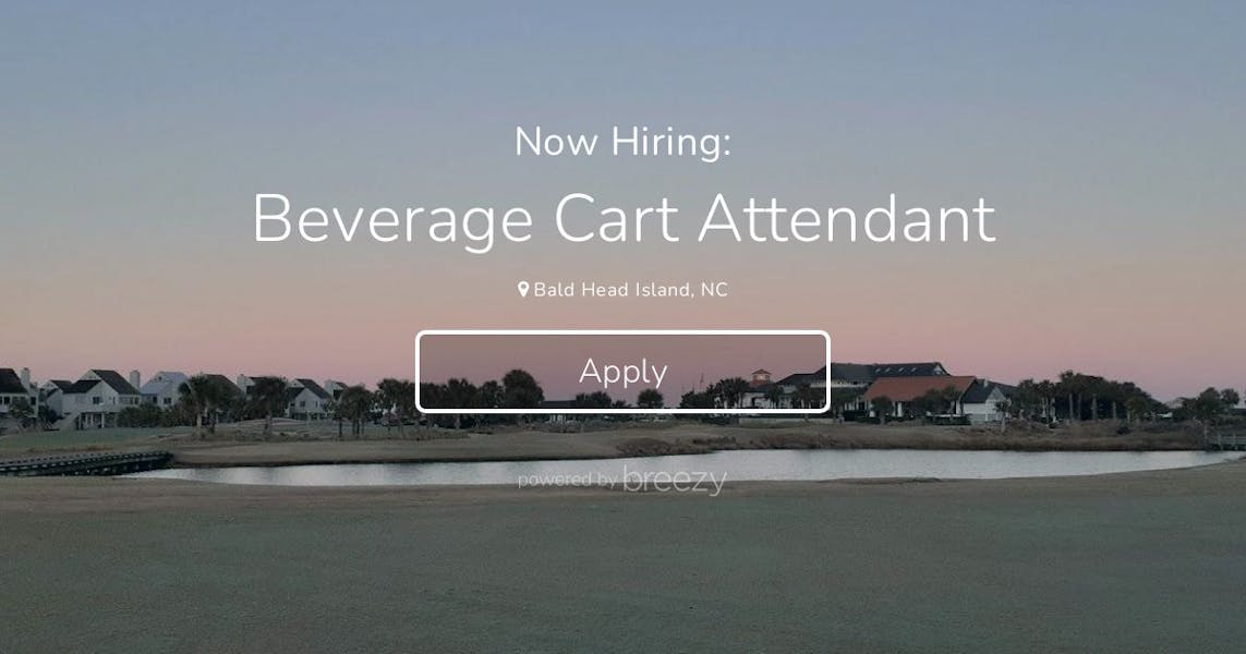 Beverage Cart Attendant at Bald Head Island Club