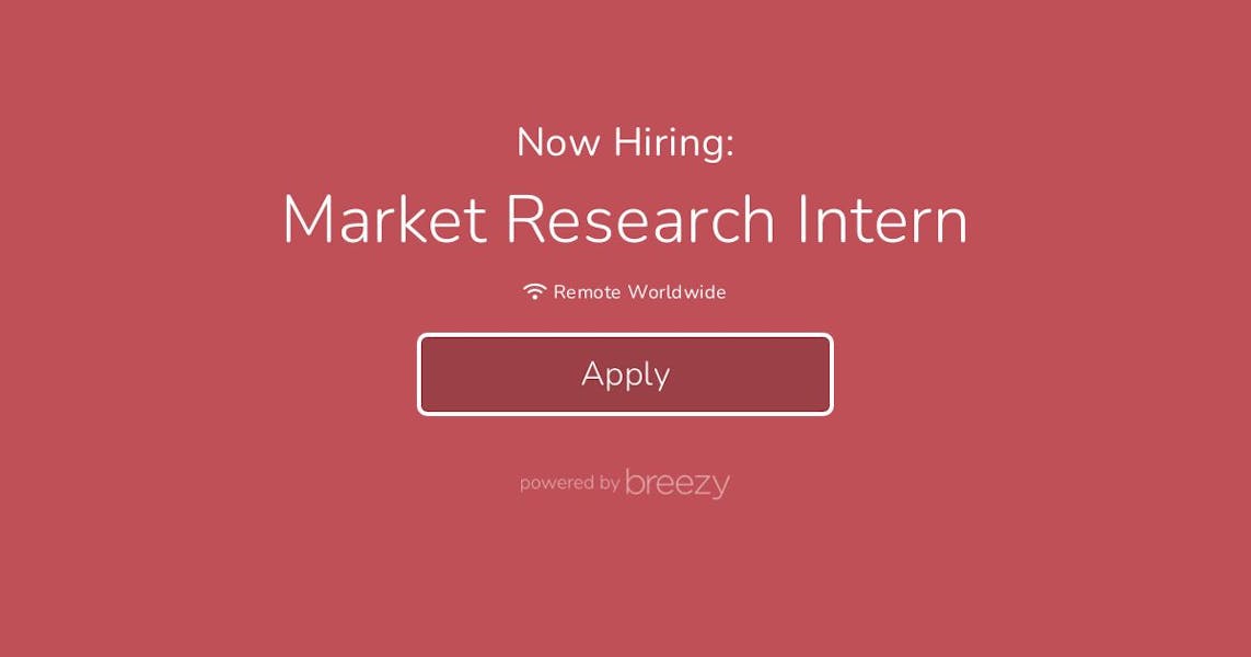 market research intern