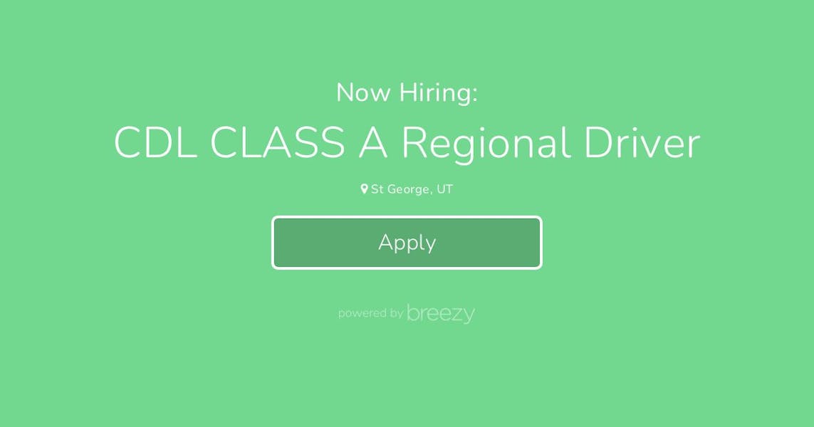 CDL CLASS A Regional Driver at Trucking Group UTAH