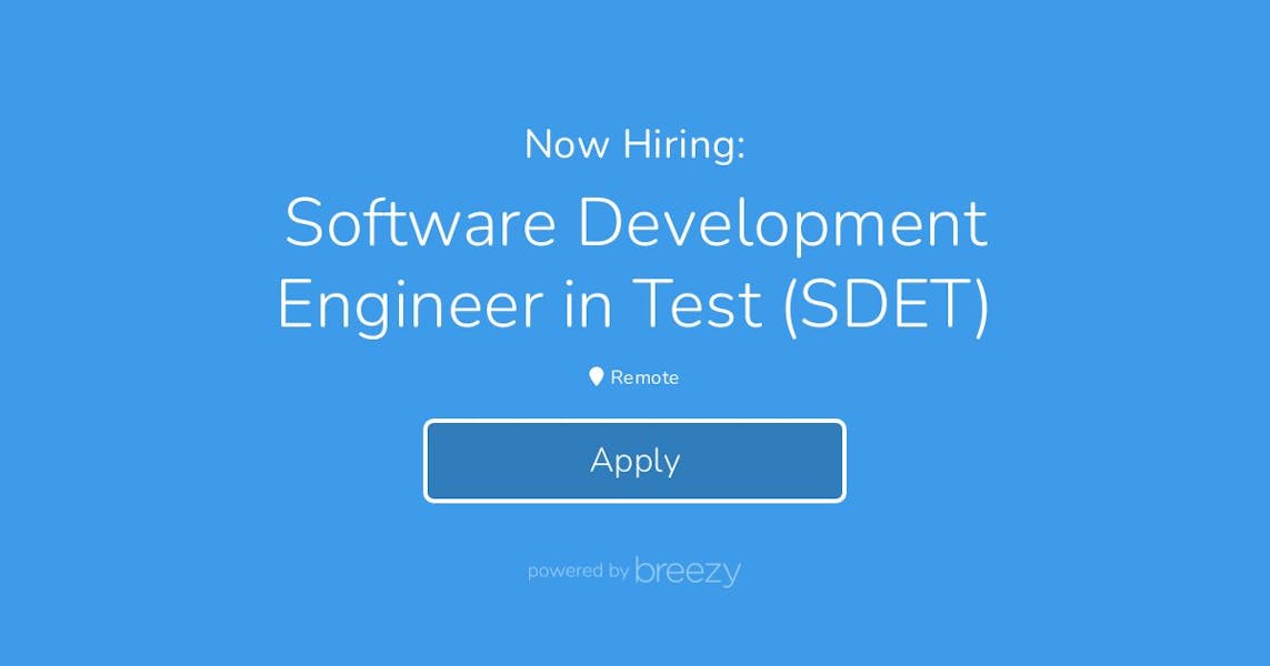 Software Development Engineer in Test (SDET) at Shuvel Digital