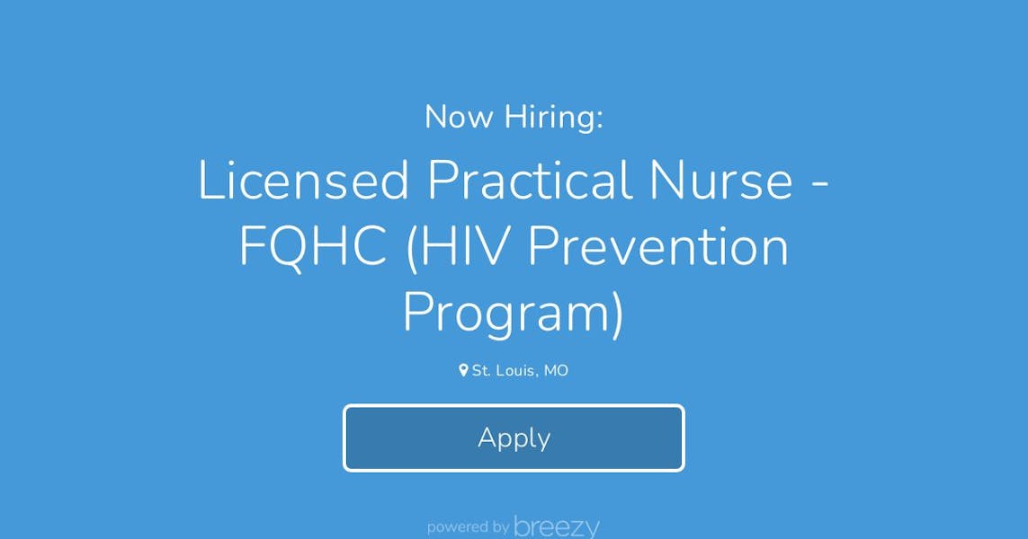 Licensed Practical Nurse FQHC (HIV Prevention Program) at Preferred