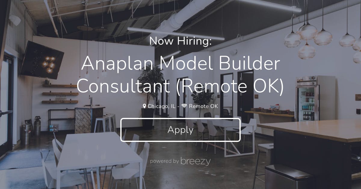 anaplan model builder anaplan model builder