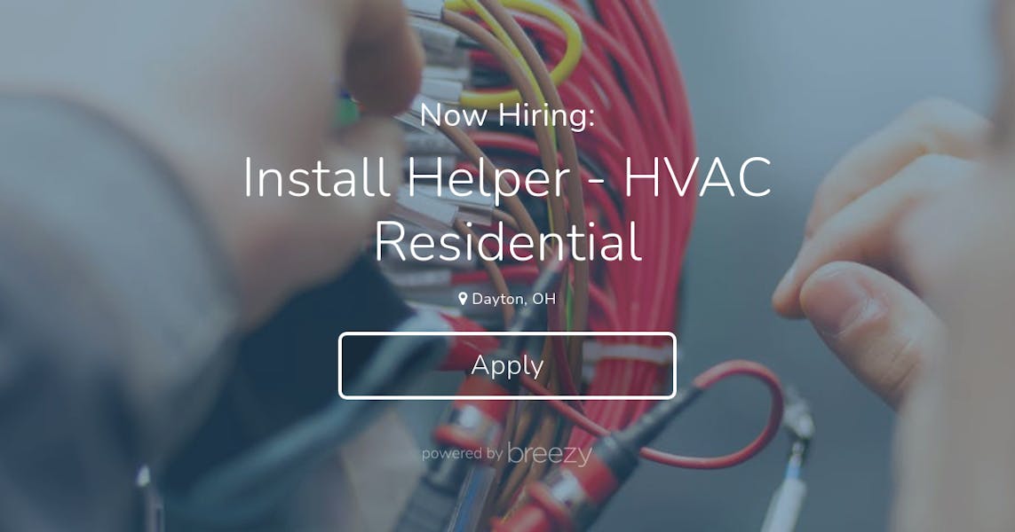Install Helper HVAC Residential at Detmer and Sons