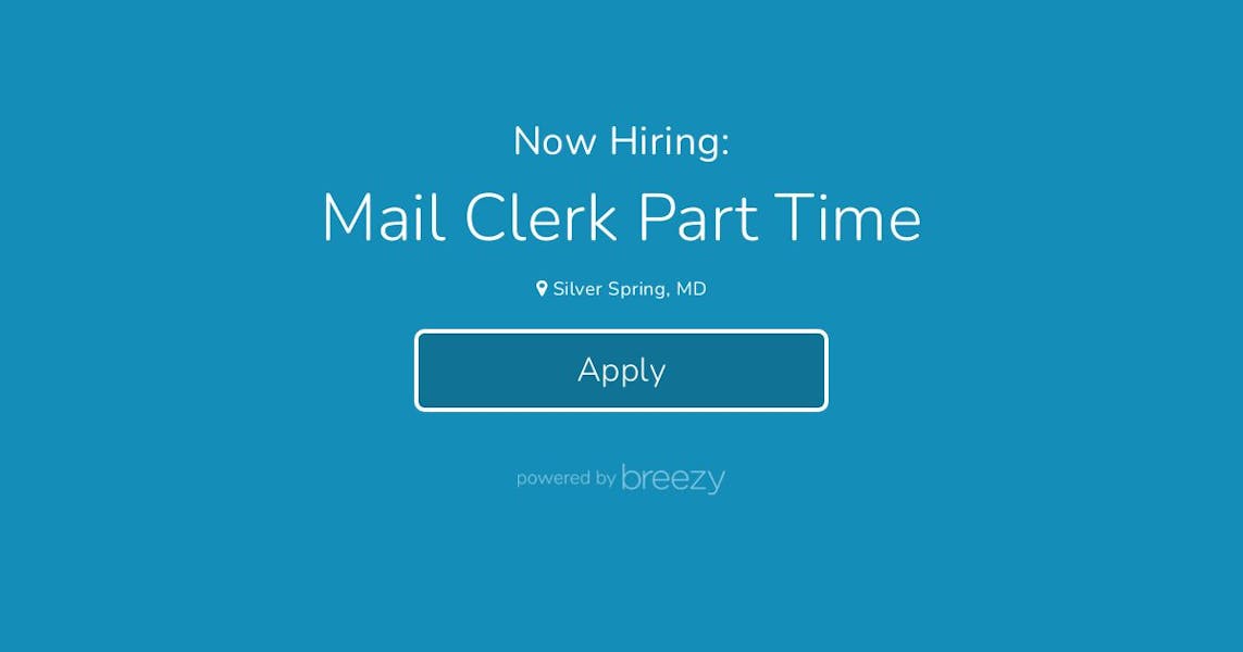 Mail Clerk Part Time at HeiTech Services